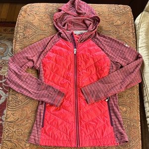 Smartwool Smartloft Hoodie full zip jacket sangria  cherry red excellent women S